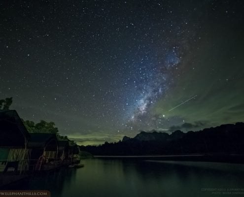 Khao Sok Wildlife at Night: What You Can Hear (and Sometimes See) After Dark 4 A night sky at the rainforest camp