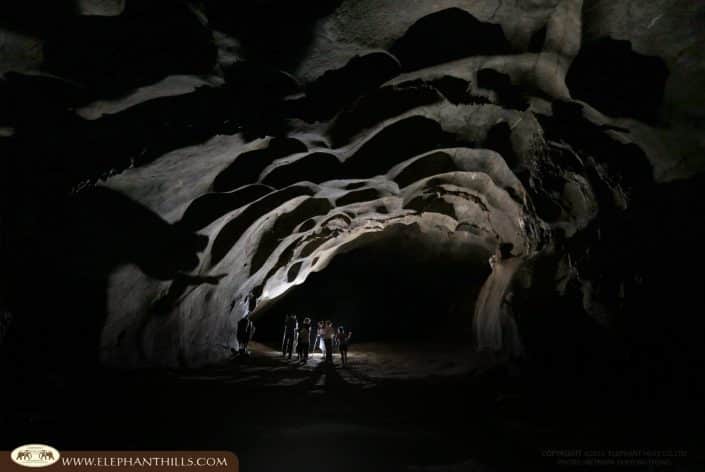 Cave group hike Rainforest KhaoSokNationalPark ElephantHills