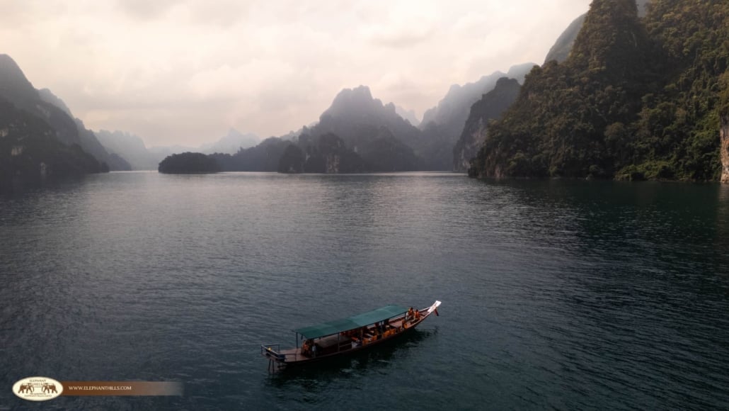 Mindfulness in Khao Sok’s Jungle: Nature-Based Wellness Experiences 5 Thai traditional long-tailed boat to Lake Camp