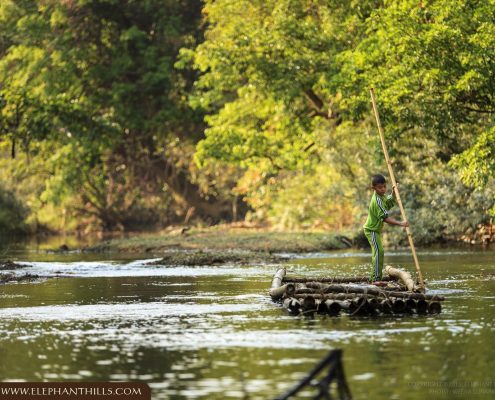 Floating local people Sok river Rainforest Jungle KhaoSokNationalPark ElephantHills